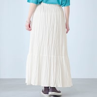 モデル身長167cm／M ※写真は撮影用のため総丈+6cmになります。