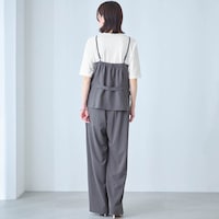 モデル身長167cm／M ※写真は撮影用のため股下+6cmになります。