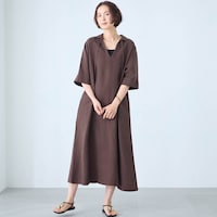 モデル身長168cm／M ※写真は撮影用のため着丈+6cmになります。