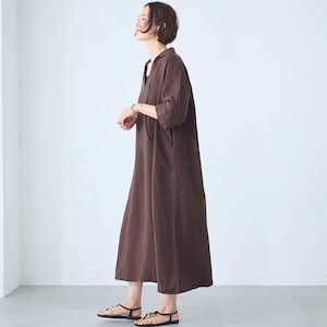 モデル身長168cm／M ※写真は撮影用のため着丈+6cmになります。