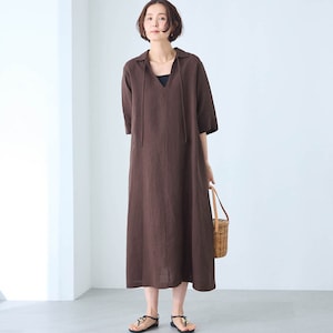 モデル身長168cm／M ※写真は撮影用のため着丈+6cmになります。