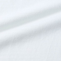 綿100%の糸自体の特殊な紡績方法で接触冷感性のあるニット