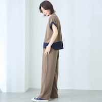 モデル身長167cm／M ※写真は撮影用のため股下+6cmになります。