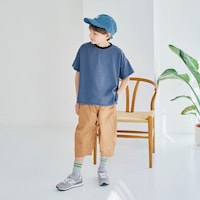 ビンテージブルー／モデル身長130㎝・130サイズ着用