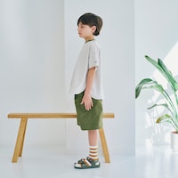 サンドベージュ／モデル身長130㎝・130サイズ着用