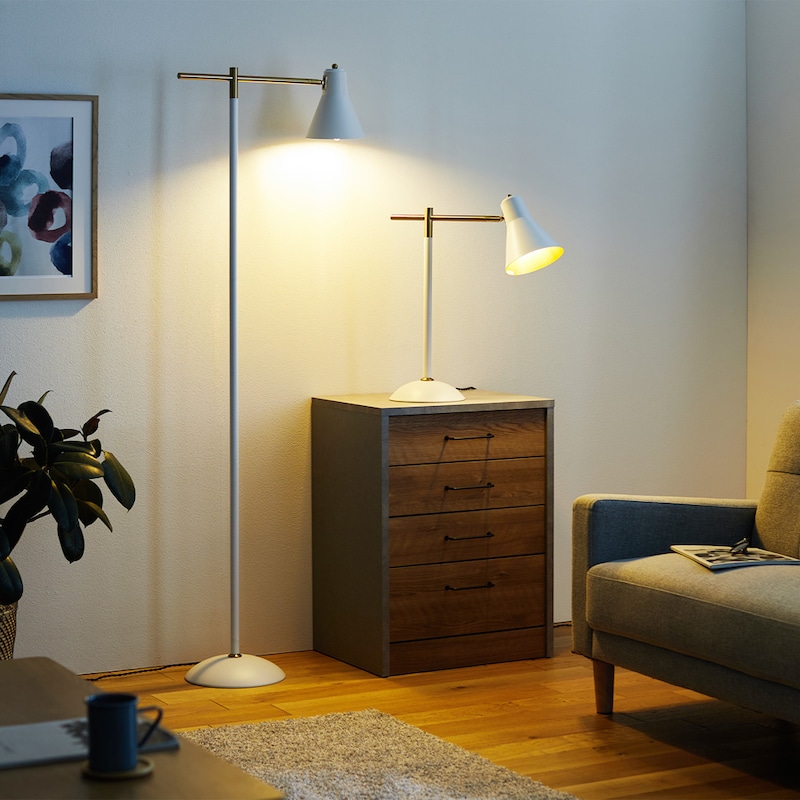 ホワイト/テーブルライト・フロアライト