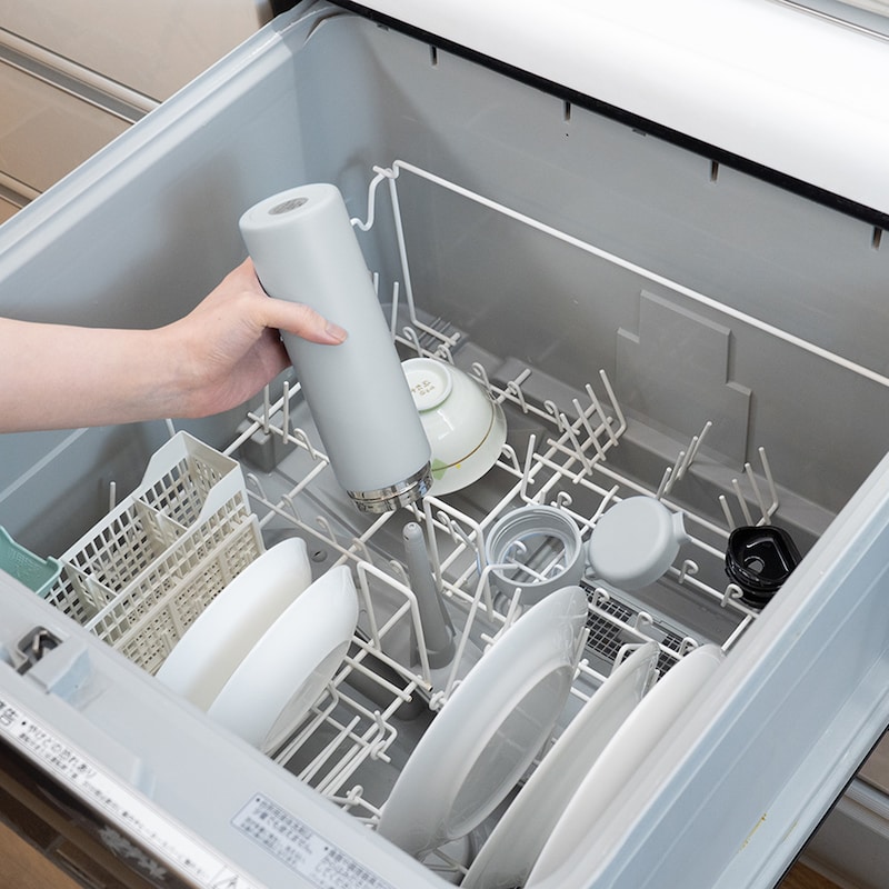 耐熱性の強化で本体と全てのパーツが食洗機対応です