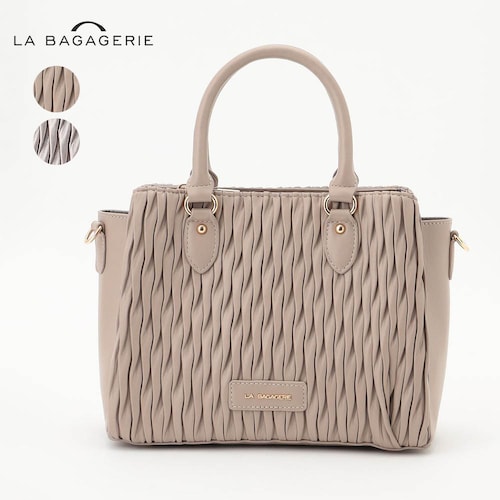 【特別価格】ランダムプリーツ2WAYハンドバッグ