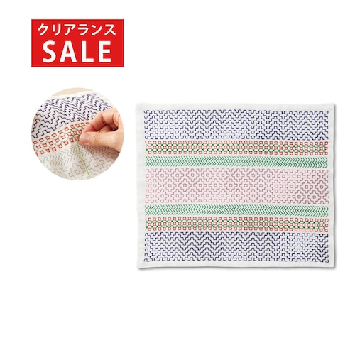 【クリアランス】【1回のみお届け】[Harvest みのり] 刺し子デザイン帖手作りキット