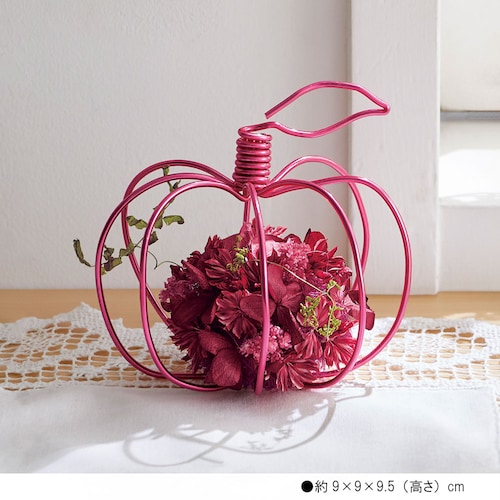 【クリアランス】【1回のみお届け】[レッド] ワイヤーワークを楽しむフラワーアレンジ手作りキット
