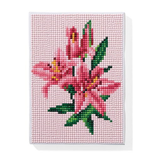 【クリアランス】【1回のみお届け】[ユリ] ダイヤモンドフィックスで作るお花のアート手作りキット