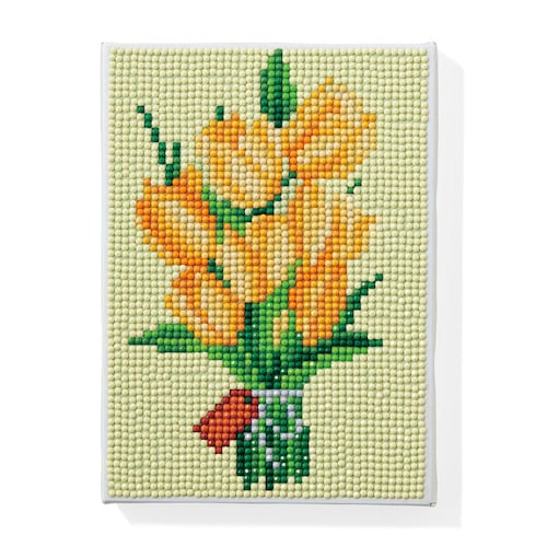 【クリアランス】【1回のみお届け】[チューリップ] ダイヤモンドフィックスで作るお花のアート手作りキット