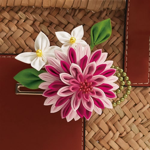 【クリアランス】【1回のみお届け】[ハナグルマ] 村田翠奈・カット済み！晴れの日つまみ細工手作りキット