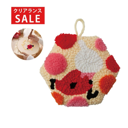 【クリアランス】【1回のみお届け】[リトルミイ 水玉] ムーミンで描くパンチニードル手作りキット