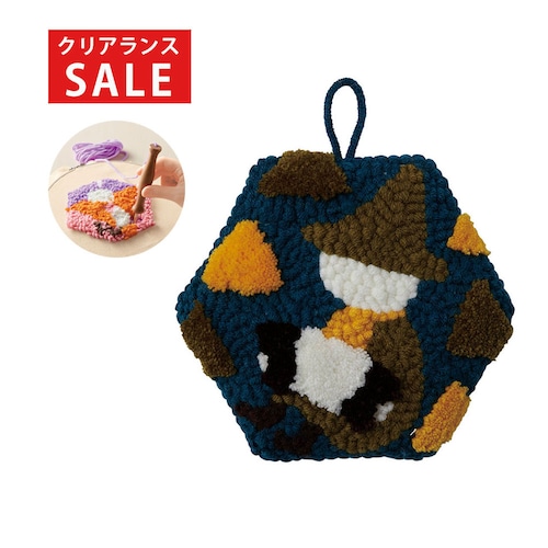 【クリアランス】【1回のみお届け】[スナフキン アコーディオン] ムーミンで描くパンチニードル手作りキット