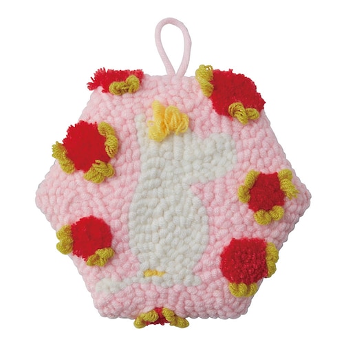 【クリアランス】【1回のみお届け】[スノークのおじょうさん 花] ムーミンで描くパンチニードル手作りキット