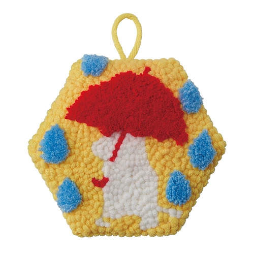 【クリアランス】【1回のみお届け】[スノークのおじょうさん 傘] ムーミンで描くパンチニードル手作りキット