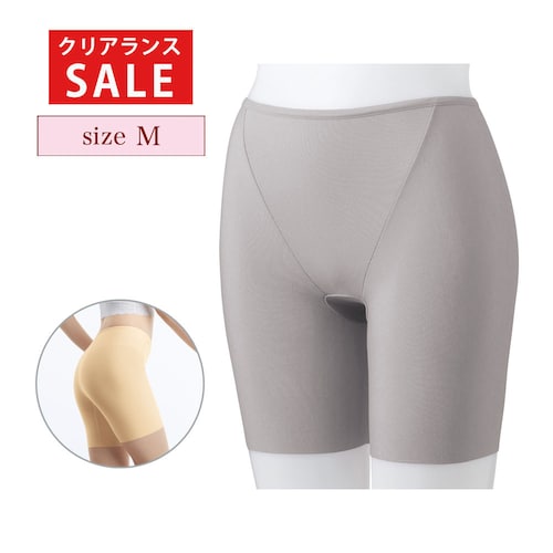 【クリアランス】【1回のみお届け】[グレー][Mサイズ] すっきりフィットショーツ（三分丈）