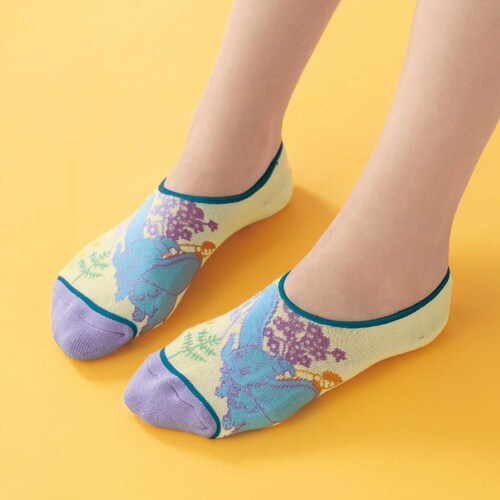 【クリアランス】【1回のみお届け】[ダンボ] 足裏パイルが気持ちいいスニーカー丈ソックス「ディズニーシリーズ」