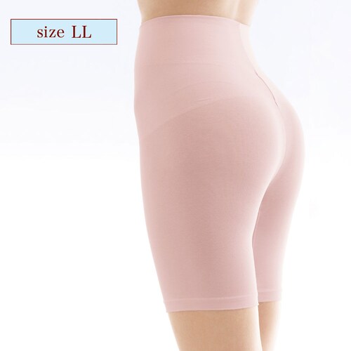 【クリアランス】【1回のみお届け】[ソフトピンク][LLサイズ] ホールドミー骨盤サポートすっきりパンツ（三分丈）