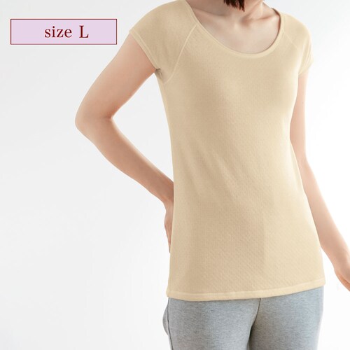 【クリアランス】【1回のみお届け】[ミルキーベージュ][Lサイズ] 素肌に気持ちいいインナー