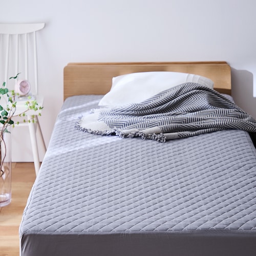 【綿冷感】ドライな肌触りで蒸れにくいボックスシーツ型敷きパッド