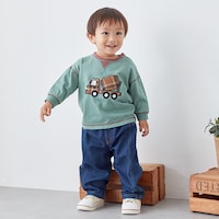グリーン／モデル身長85.3cm・80サイズ着用・体重11kg