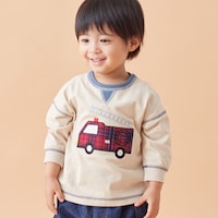 ライトベージュ／モデル身長85cm・80サイズ着用・体重11kg