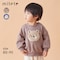 アニマルかわいいボアアップリケ裏毛スウェットシャツ 【ベビー服 長袖】
