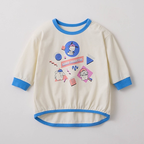 前後差デザイン長袖Ｔシャツ（サンリオキャラクターズ） 【ベビー服】【子供服】