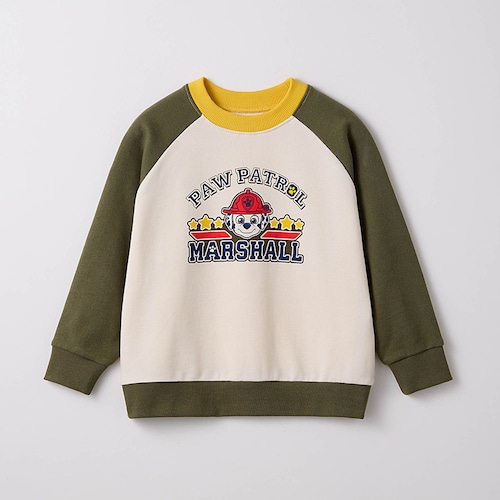 パウ・パトロール ラグラン裏毛スウェットシャツ 【子供服 長袖】