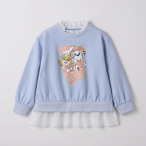 パウ・パトロール シフォンフリル裏毛スウェットシャツ 【子供服 長袖】