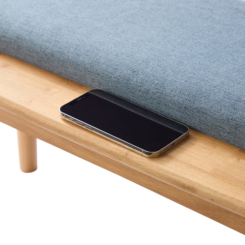 スマホなどがちょい置きできます。/ベンチ