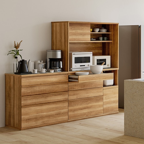 すっきり収納できるキッチンボードシリーズ ＜収納・作業場を確保できる＞