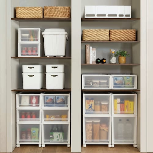 天板がたわみにくい収納ユニットケース２個セット ＜幅30／幅35／幅40cm＞＜奥行40cm＞