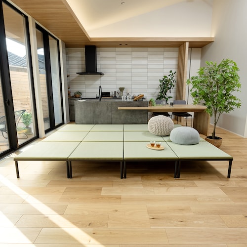 天然い草・樹脂畳から選べる畳の小上がり ＜60cm角・70cm角／高さ2タイプ＞