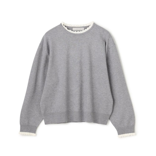 【UNFILO／アンフィーロ】フリルトリミング ニット