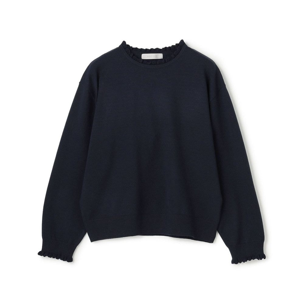 UNFILO／アンフィーロ】フリルトリミング ニット(オンワード樫山