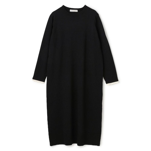 【UNFILO／アンフィーロ】フリルトリミング ニットワンピース