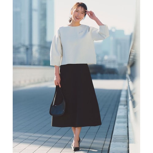 【UNFILO／アンフィーロ】BEAUTY FORM KNIT フレアスカートセット