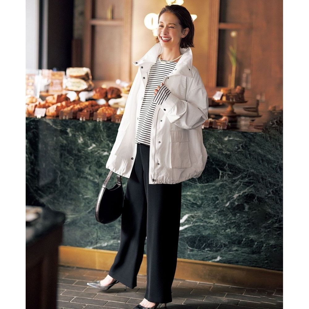 【オンワード樫山】【UNFILO/アンフィーロ】ドライダブルクロス イージー ワイドパンツ