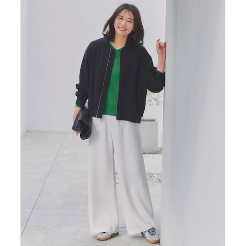 【UNFILO／アンフィーロ】ドライダブルクロス イージー ワイドパンツ