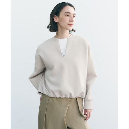 【UNFILO／アンフィーロ】BEAUTY FOR MJERSEY キーネック トップス