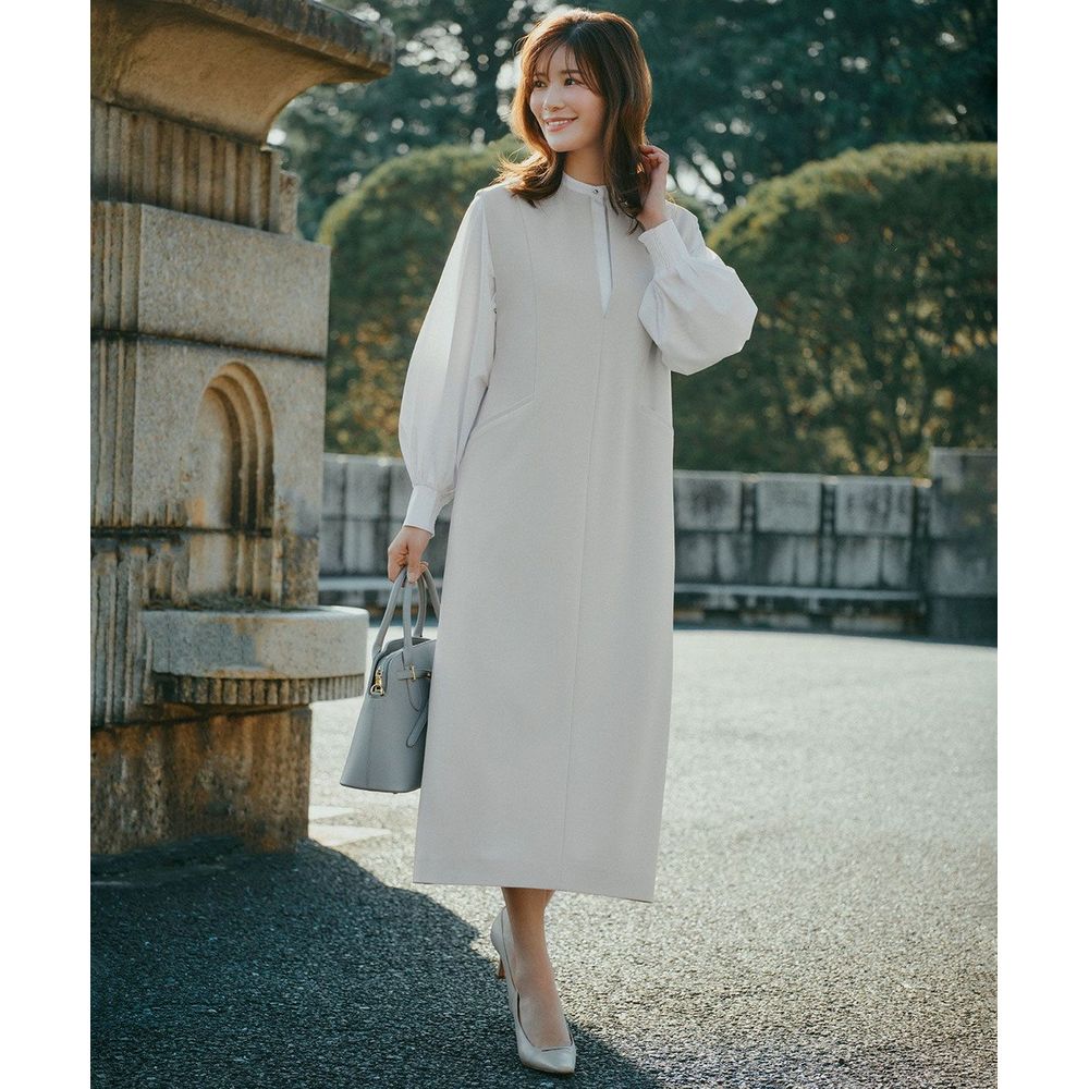 【オンワード樫山】【UNFILO/アンフィーロ】BEAUTY MOVE キーネック ジャンスカ