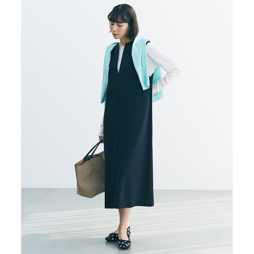 【UNFILO／アンフィーロ】BEAUTY MOVE キーネック ジャンスカ