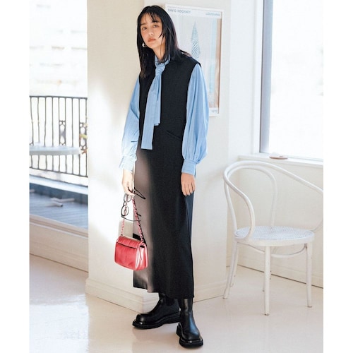 【UNFILO／アンフィーロ】BEAUTY MOVE キーネック ジャンスカ