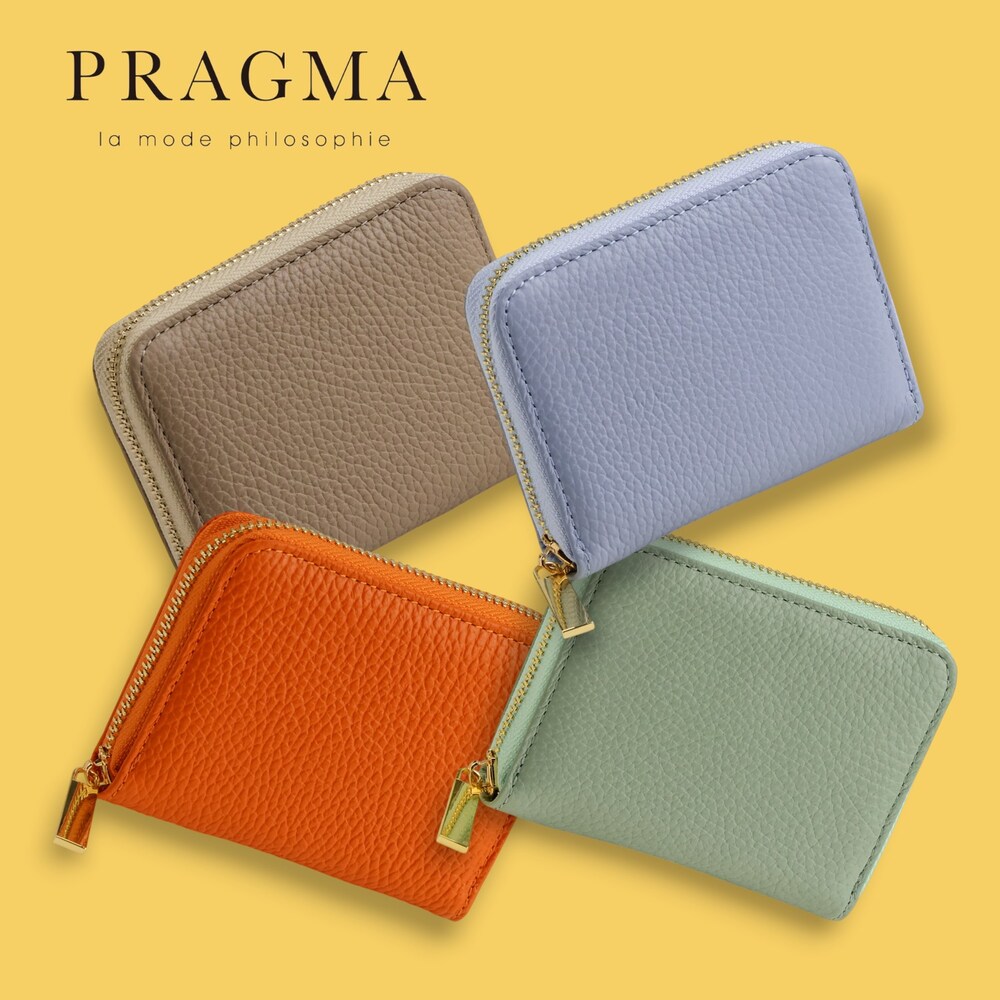 【プラグマ/PRAGMA】【新色追加】 本革ジャバラミニ財布