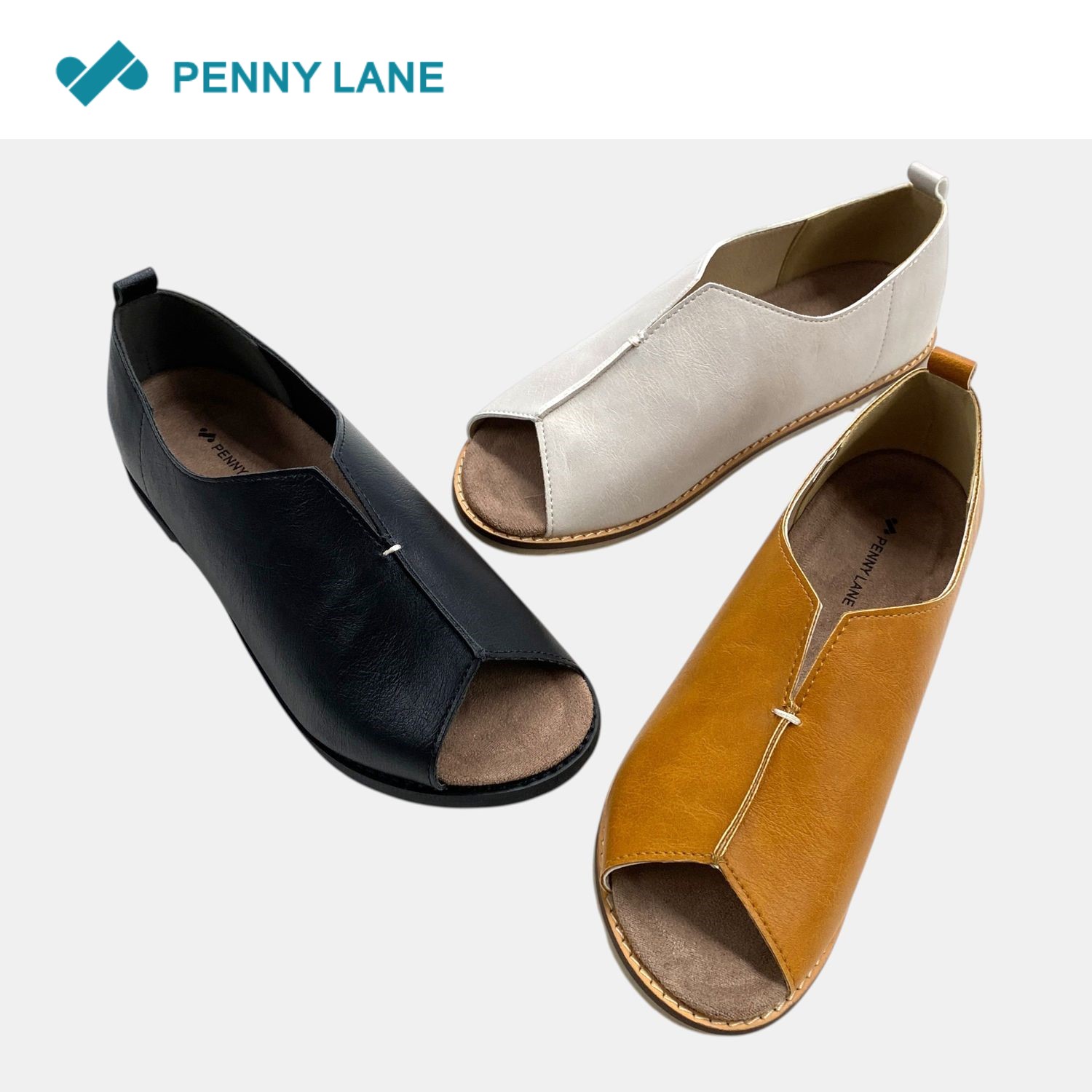 【ペニーレイン/Penny Lane】【返品送料無料】 ※オープントウフットベッドシューズ
