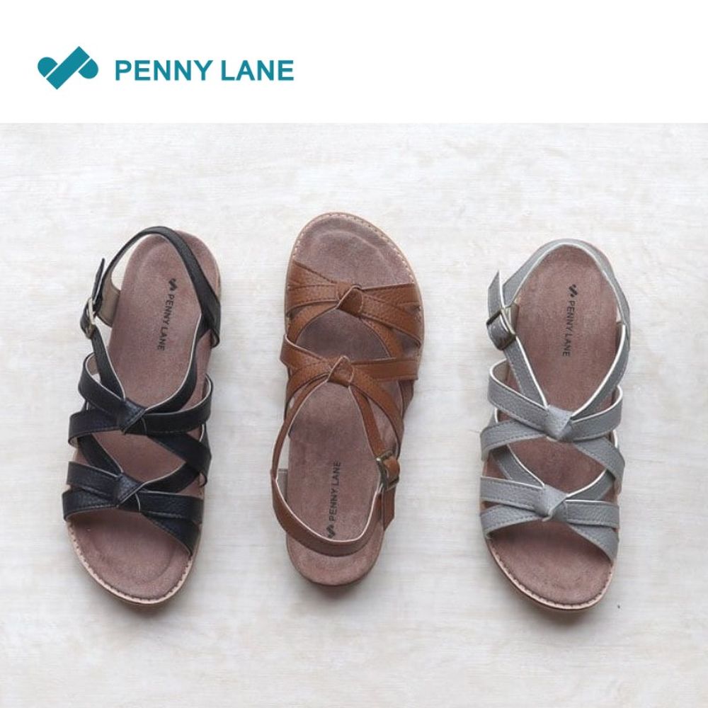 【ペニーレイン/Penny Lane】フットベッド結びベルトサンダル