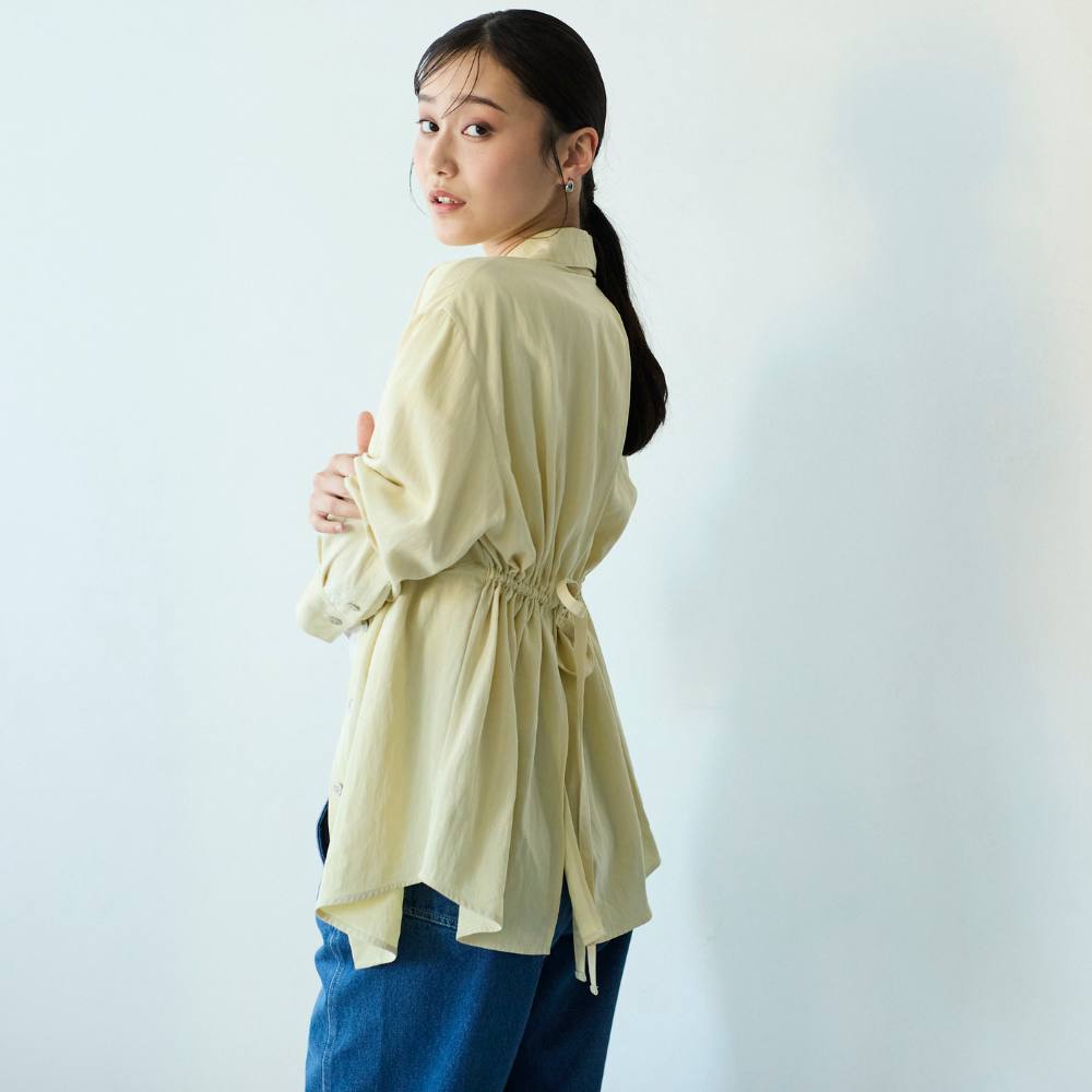 【COMMON+HAUS】オープンバック シャツブラウス 【LOCARI(ロカリ)で紹介されました】